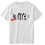 T-Shirt Make Kustom Great Again Blanc