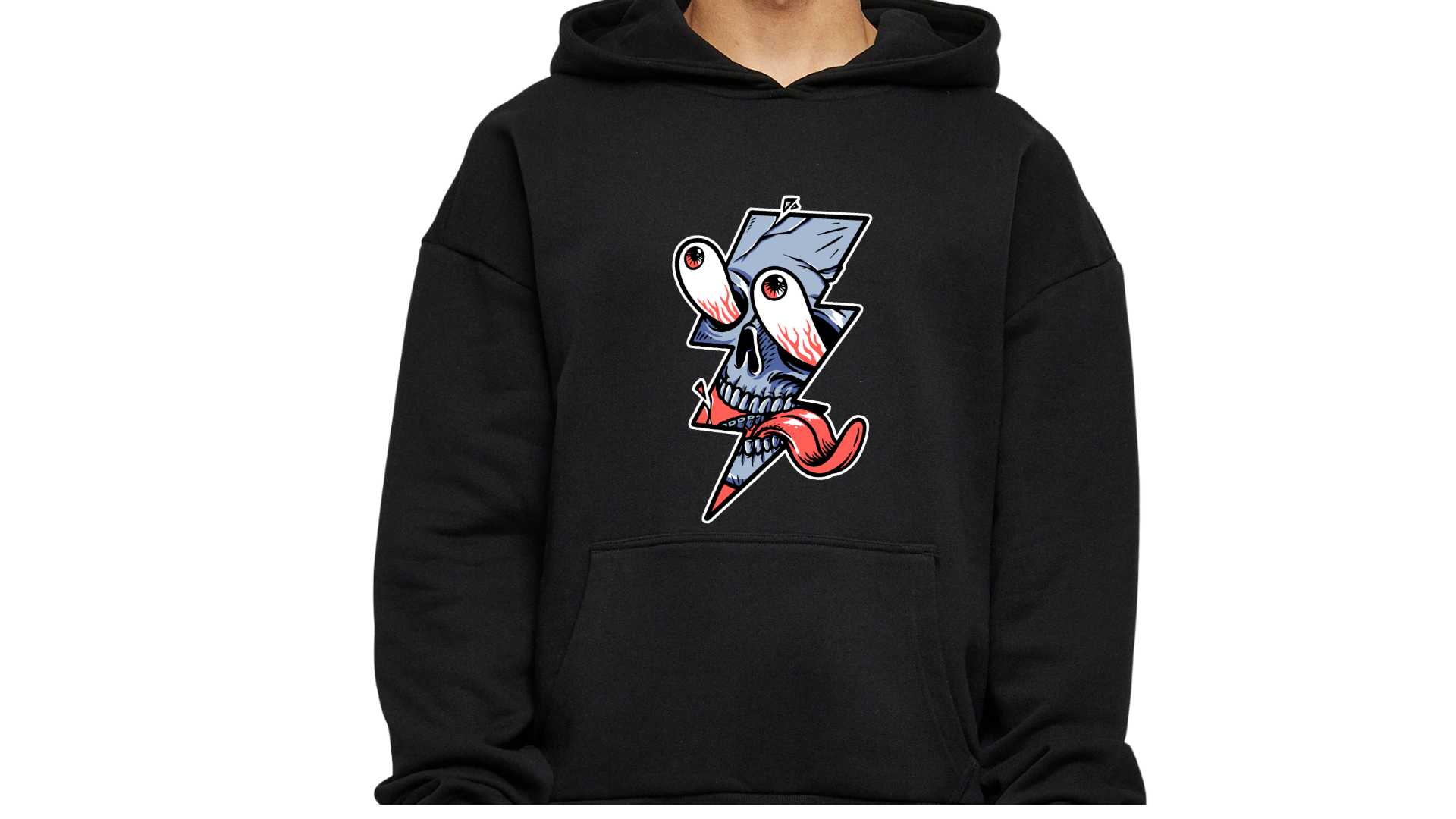 HOODIE-DETROIT Hoodie DETROIT Noir – Image 1
